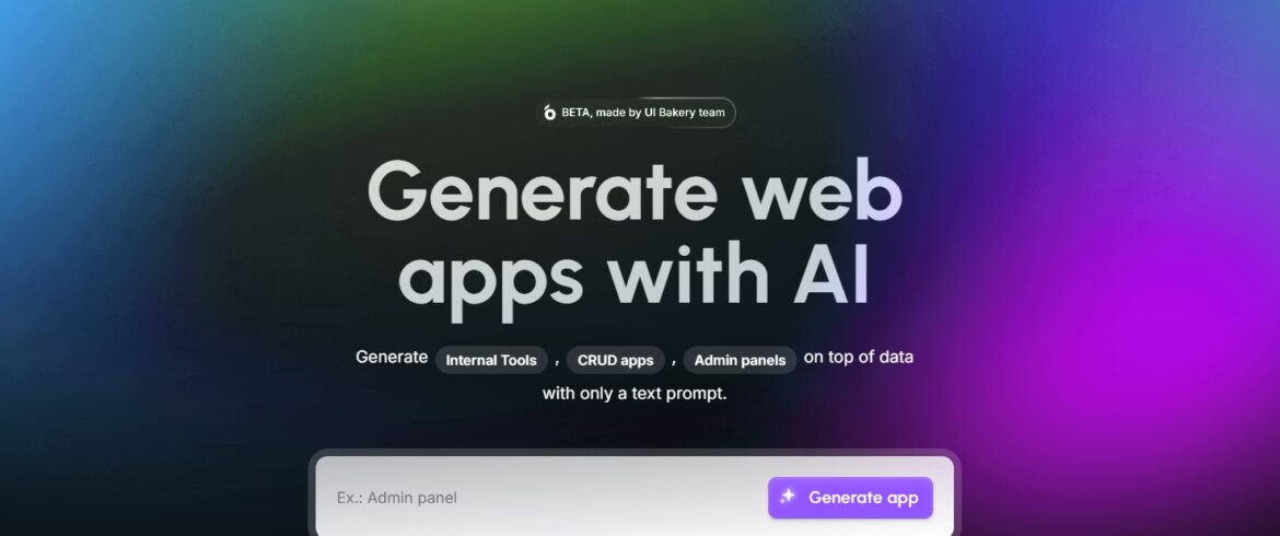 AI App Generator | UI Bakery