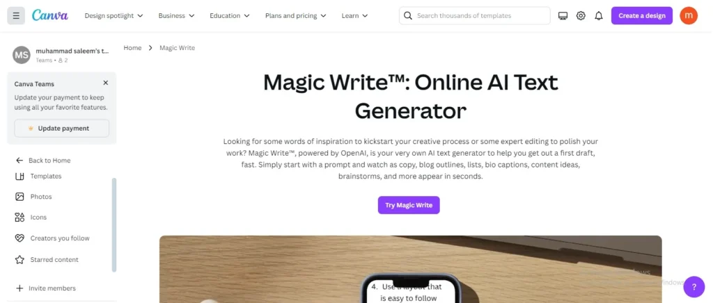 Magic Write