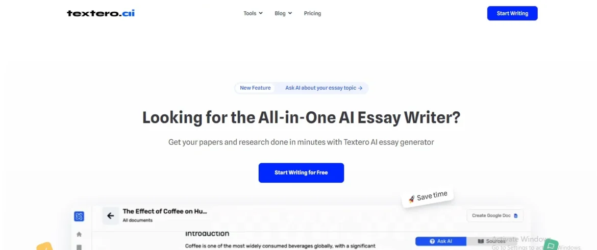 Textero AI Essay Writer