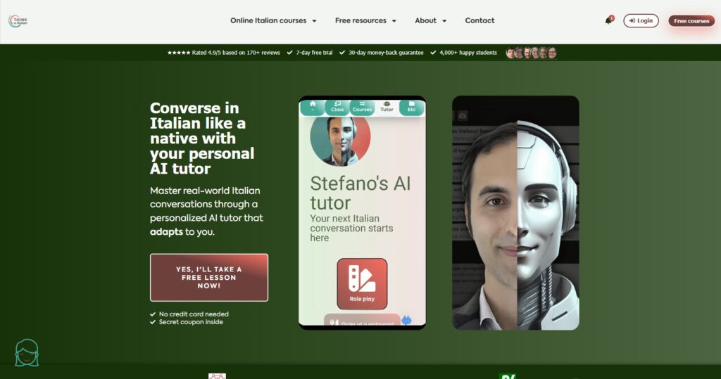 Think In Italian AI Language Tutor